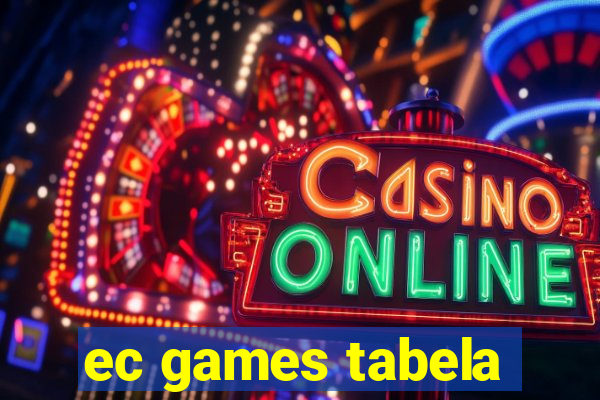 ec games tabela